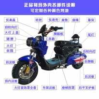 加长祖玛电动车 摩托车塑件通用（颜色定制联系客服）